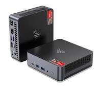 NiPoGi AM21 Mini PC, АMD Ryzen 9 6900HX (8C/16T, jusqu'à 4,9 GHz), 32 Go DDR5 RAM 1024 Go SSD M.2 NVME PCIe3.0 SSD Mini-Ordinateur de Bureau WiFi 6, écran Quadruple 4K, 2X HDMI, USB4.0, Double LAN.