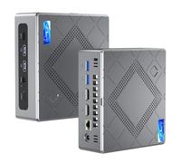 NiPoGi CK10 Mini PC Ιntel i7-11390H(jusqu'à 5,0 GHz, 4C/8T), 16 Go DDR4 512 Go SSD M.2 Mini Ordinateur de Bureau WiFi 6, Intel Iris XE Graphics, 4K UHD Triple Display/BT 5.2/USB 3.2 pour Bureau/école