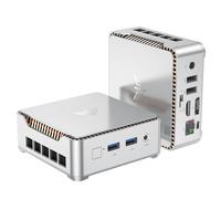 NiPoGi E2 Mini PC Ιntel Alder Lake-N97(jusqu'à 3,6 GHz, 12 W TDP), 16 Go DDR4 512 Go M.2 SSD Mini Ordinateur de Bureau W-11 Pro, Double écran 4K, HDMI 2.0, DP, Double WiFi, Tour PC pour école, Bureau