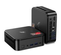 NiPoGi AM06 Pro Mini PC АMD Ryzen 7 5700U(8C/16T, jusqu'à 4,3 GHz), 16Go DDR4 512Go M.2 SSD Mini Ordinateur de Bureau WiFi 6, Double LAN, 4K UHD Triple écran Mini Tour PC avec VESA pour école/Bureau.