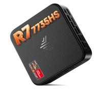 NiPoGi E3B Mini PC АMD Ryzen 7 7735HS(8C/16T, jusqu'à 4,75 GHz), 24 Go LPDDR5 5500MT/s 512 Go M.2 NVMe PCIe 3.0 SSD Mini Ordinateur W-11 Pro pour Le Bureau/l'école, АMD Radeon 680M, Triple écran 4K.