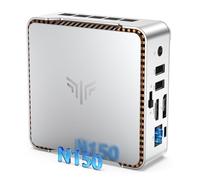 NiPoGi E2 Mini PC 16 Go DDR4 1024 Go M.2 SSD, Ιntel Twin Lake N150(jusqu'à 3,6 GHz)Mini ordinateur de bureau W-11 Pro, 4K Double écran, HDMI 2.0, DP, Double WiFi, Tour PC avec VESA pour école/bureau.
