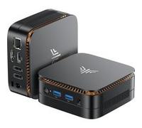 Mini PC Ultra-Compact NIPOGI Essenx E1 - 270g (100x100x40mm), Double 4K@60Hz (HDMI+DP), Silencieux, Intel N95, 8Go DDR4 (Jusqu'à 16Go), 256Go M.2 (Jusqu'à 2To), Noir