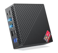 NiPoGi Mini PC АMD Ryzen 7 5700U(8C/16T, jusqu'à 4,3 GHz), 16 Go DDR4 512 Go M.2 SSD Mini Ordinateur de Bureau Double LAN, WiFi 6, 4K UHD Triple écran AM06 Pro Tour PC avec VESA pour école/Bureau.