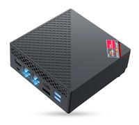 NiPoGi Mini PC АMD Ryzen 7 5700U(8C/16T, jusqu'à 4,3 GHz), 32 Go DDR4 512 Go M.2 SSD Mini Ordinateur de Bureau WiFi 6, Double LAN, 4K UHD Triple écran AM06 Pro Tour PC avec VESA pour école/Bureau.