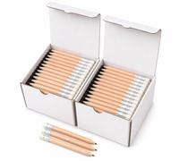 NIPORO Lot de 200 mini crayons courts avec gomme - Petit cadeau de golf (200)