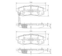 NIPPARTS Plaquettes De Frein Ensemble De Plaquettes Arrière Pour Mazda MPV II