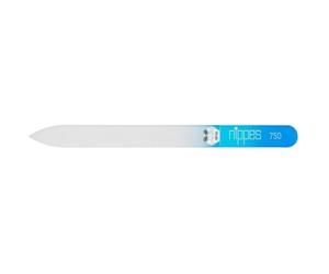 nippes Lime à ongles en verre bleue | 14 cm | Utilisable des deux côtés | Lime en verre pour ongles | Lime à ongles en verre | Lime en verre pour ongles de qualité supérieure