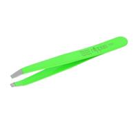nippes Solingen 709 Pince à épiler avec pointe coudée | Acier inoxydable | Vert | Longueur 9,5 cm | Pince à épiler pour épilation précise | Fabriqué en Allemagne
