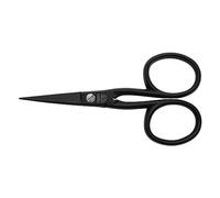 nippes Solingen Ciseaux professionnels en acier inoxydable | Noir | 11 cm | Ciseaux textiles avec pointe incurvée et fine | Enlèvement des petits fils | Ouverture propre des coutures