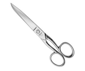 nippes Solingen Ciseaux professionnels [pour gaucher] en acier nickelé | 15 cm | Ciseaux polyvalents pour couper le papier, le carton et les emballages | Qualité Solingen