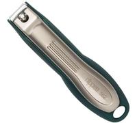 nippes Solingen Coupe-ongles de qualité supérieure avec attrape-ongles - Vert - 80 mm - En acier trempé - Lames incurvées - Surface de préhension ergonomique et douce au toucher
