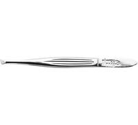 nippes Solingen Pince à épiler à pointe droite en acier nickelé 8 cm Pour une épilation précise Fabriqué en Allemagne