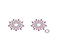 Nippies Cache tétons en faux diamants noir et rose