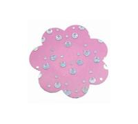 Nippies Cache tétons fleur rose effet paillette