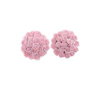 Nippies ronds adhésifs bouquet de roses de couleur rose