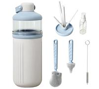 Nipple Brush - Portable Cleaning Tool Food Grade Nipple Clean Brushes, 8.15x2.83 inches Soft Bristle Cleaning Tool for Wide Mouth Bottles Glass Kitchen Sink Home Travel