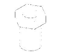 Nipple de vis Dornbracht . expiration elktr 092403202-07 nickelé brut