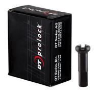 DT Swiss Écrous en Aluminium Pro Lock® 2,0 mm - 100 pièces noir 12 mm