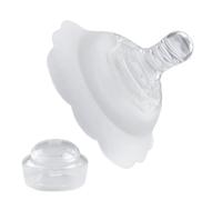 Nipple Shield Breastfeeding, Nursing Cover Protector, Silicone Pad, Transparent Color, Soft Soothing, Baby Feeding Aid for Women Mom Use at Home or Birth Center, Long Lasting