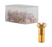 DT Swiss Écrous en Aluminium 2,0 mm - 100 pièces jaune 12 mm