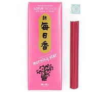 Nippon Kodo Morning Star Encens Japonais Lotus - Boîte à 200 Bâtons avec Porte-céramique