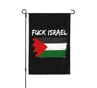 Nique Israël, Palestine libre, Sauvez Gaza - Drapeau 71 x 102 cm (28 x 40 pouces) double face, panneau de jardin sans mât