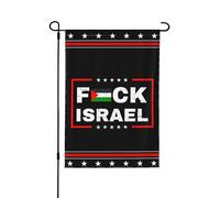 Nique Israël, Palestine libre, Sauvez Gaza - Drapeau 71 x 102 cm (28 x 40 pouces) double face, panneau de jardin sans mât