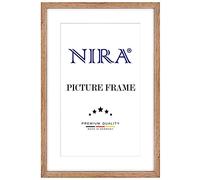 NiRa Cadre photo en bois massif 35 x 55 cm en Rustique Marron | Taille sélectionnable | Cadre pour affiches | Puzzle | collage de photos HD079