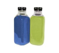 NIRALIS Sables colorés pour cérémonies de mariage, décorations et travaux manuels Bleu/vert 800 g