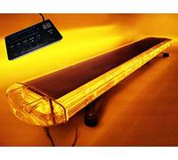 Nirananda Barre de lumière d’urgence 80 W, 80 LED, 106,7 cm, Gyrophare stroboscopique pour dépanneuse - Ambrée - 12 V/24 V