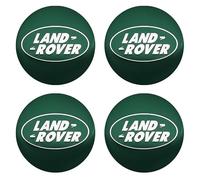 NIRBO Lot de 4 Capuchons de moyeu Central de Roue de Voiture chromés 62 mm pour Land Rover SV Freelander Discovery Defender Range Rover Evoque Sport, Garniture d'insigne d'autocollant de Pneu