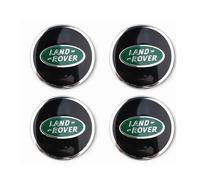 NIRBO Lot de 4 Capuchons de moyeu Central de Roue de Voiture chromés 62 mm pour Land Rover SV Freelander Discovery Defender Range Rover Evoque Sport, Garniture d'insigne d'autocollant de Pneu,A