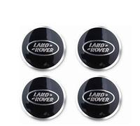 NIRBO Lot de 4 Capuchons de moyeu Central de Roue de Voiture chromés 62 mm pour Land Rover SV Freelander Discovery Defender Range Rover Evoque Sport, Garniture d'insigne d'autocollant de Pneu,D