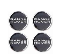 NIRBO Lot de 4 Capuchons de moyeu Central de Roue de Voiture chromés 62 mm pour Land Rover SV Freelander Discovery Defender Range Rover Evoque Sport, Garniture d'insigne d'autocollant de Pneu,B