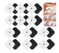 NIRJIK 24 électrodes 5x5 Cm - Patchs électrostimulation avec Connexion Bouton Pression 3,5 mm, électrodes Mixtes pour Convient à Presque Toutes Les Parties du Corps