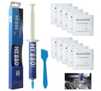 NIRJIK Pâte Thermique Haute Performance (30g) pour CPU Et Gpu - sans Odorat, avec 10 Lingettes Nettoyantes, Idéale pour Pc, Gaming Et Serveurs