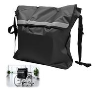 NIRJIK Sac De Rangement pour Fauteuil Roulant, Sac Étanche en Tissu Oxford avec Bande Réfléchissante, Grand Sac À Dos Universel pour Fauteuils Roulants Déambulateurs Et Scooters