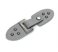 NIRNHYRUR Clip de Fermeture à Languette en Cuir, 14 pièces, Coupe-Vent for Manteau, Pull, Manchette en Fourrure, décoration, réparation, Accessoire de Couture for Cape Poncho(Gray)