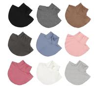 NIRNHYRUR Collier 5 pièces Hiver Chaud col roulé Coupe-Vent Coton écharpe détachable Femmes(Red)
