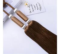 NIRNHYRUR Embrasses de Rideaux Lot de 2 embrasses à Franges for Rideaux, Ceintures suspendues, Boules, Cordes, Crochets, Accessoires for Rideaux, Boucle, Rouge(Dark Coffee)