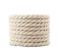 NIRNHYRUR Lacets Moelleux 20 Paires Unisexe épaissi 8mm de diamètre Lacets en Corde de Chanvre à Trois brins for Chaussures décontractées(Beige,140cm)