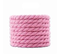 NIRNHYRUR Lacets Moelleux 20 Paires Unisexe épaissi 8mm de diamètre Lacets en Corde de Chanvre à Trois brins for Chaussures décontractées(Pink,120cm)