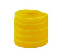 NIRNHYRUR Lacets Moelleux 4 Paires 12.7mm Ruban Velours Plat Simple Face Lacets en Peluche for Chaussures décontractées(1616-1 Gold Yellow,140cm)