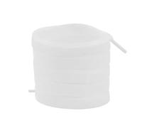 NIRNHYRUR Lacets Moelleux 4 Paires 12.7mm Ruban Velours Plat Simple Face Lacets en Peluche for Chaussures décontractées(1611-1 Milk White,200cm)