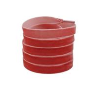 NIRNHYRUR Lacets Moelleux 4 Paires 12.7mm Ruban Velours Plat Simple Face Lacets en Peluche for Chaussures décontractées(1632-1 Peach Red,80cm)