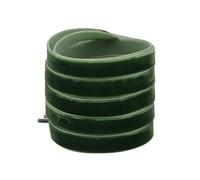 NIRNHYRUR Lacets Moelleux 4 Paires 12.7mm Ruban Velours Plat Simple Face Lacets en Peluche for Chaussures décontractées(1620-1 Green,120cm)