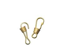 NIRNHYRUR Montre de Poche chaîne à Clip pivotant 30 pièces Conception coréenne Mini Serrure à glissière en Laiton Montre de Poche à Pince pivotante chaîne à Ressort Mousqueton Boucle