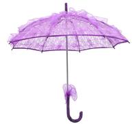 NIRNHYRUR Parasol en Dentelle de Mariage, 1 pièce, Parapluie en Dentelle, Accessoire Photo de mariée, léger, poignée Portable for fête de thé