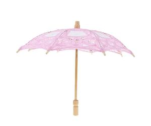 NIRNHYRUR Parasol en Dentelle de Mariage Blanc Vintage, Mini Parapluie brodé en Dentelle de Coton, Fleur de mariée for Filles, Bricolage Artisanal(Color 2)